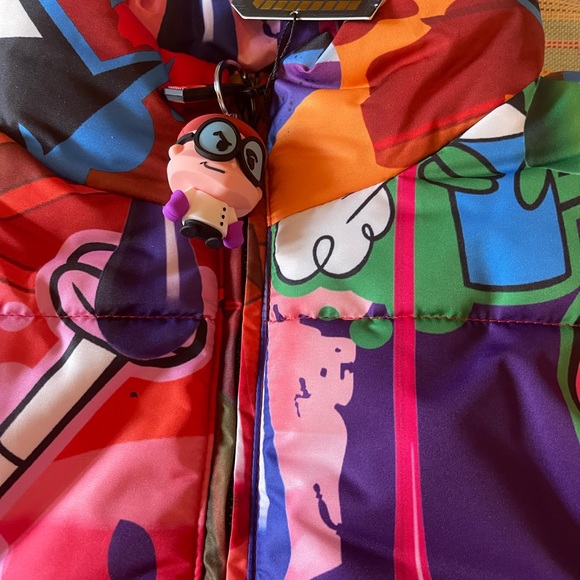 NWT s small dexters laboratory dekryptic puffer jacket coat mandark dee dee mens - Picture 5 of 11